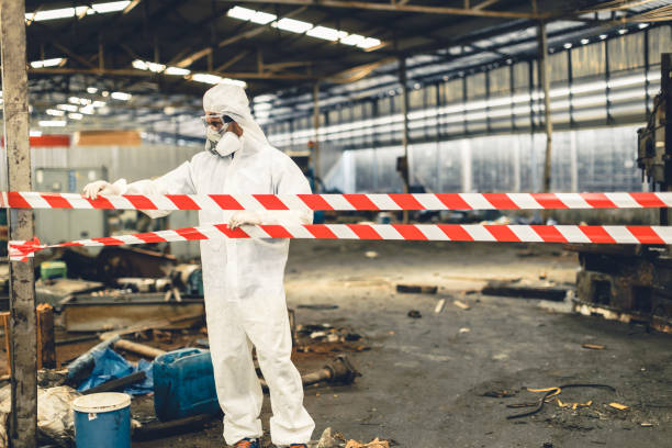 Professional Biohazard technician working in Clinton, MI